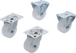 4-piece Swivel and Fixed Castors Set, 40 mm