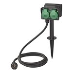 Garden socket Schuko 4-way 2M 3x2.5mm²