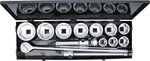 Socket Set 25 mm (1) Drive 36-80 mm 15 pcs