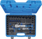 69-piece Impact Socket Set, 1/4 + 1/2