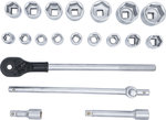 Socket Set 20 mm (3/4) Drive 19-50 mm 20 pcs