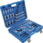 Socket Set, Hexagon 6.3 mm (1/4) / 10 mm (3/8) Inch sizes 92 pcs.