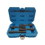 Tool set for damaged wheel nuts 5-piece