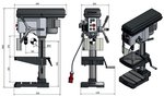 Table drilling machine vario diameter 24 mm 3x400V