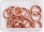 Assortment of copper sealing rings M14