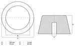 Rubber Pad for Auto Lifts diameter 105mm