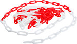 Barrier Chain Red and White Plastic 5 m