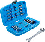 Ratchet Combination Wrench Set open 8 - 17 mm 9 pcs