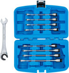 Ratchet Combination Wrench Set open 8 - 17 mm 9 pcs