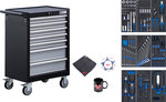 Workshop Trolley 7 Drawers with 120 Tools