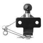 Tow ball black combined double version D21/S350 E-type approved