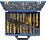 170-piece Twist Drill Set, HSS, Titanium Coated