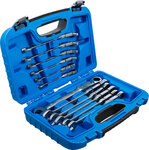 Double-Joint Ratchet Combination Wrench Set adjustable 8 - 19 mm 12 pcs