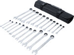 Ratchet Combination Wrench Set metric / Inch Sizes 22 pcs
