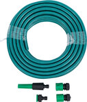 Water hose PVC with Water Spray Gun and Quick Couplings 15 m 6-pcs