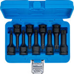 9-piece Impact Bit Socket Set, Spline, M4-16, 1/2