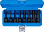 8-piece Impact Bit Socket Set, int. hex. 5-19 mm, 1/2