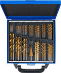 119-piece Twist & Step Drill Set HSS, Titanium Coated, 1 - 10 mm