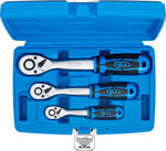 Reversible Ratchet Set Fine Tooth 6.3 mm (1/4) - 10 mm (3/8) - 12.5 mm (1/2) 3 pcs.