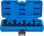 Impact Bit Socket Set (1/2) drive Spline 8 pcs