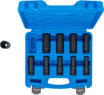 Impact Socket Set, Hexagon, deep 12.5 mm (1/2) Drive 10 - 24 mm 10 pcs