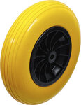 PU Wheel for Wheelbarrow, yellow, 400 mm