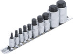 Bit Socket Set | extra short | internal Hexagon 4 - 19 mm | 10 pcs.