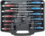 Screwdriver set PZ and slot 12-piece