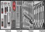 Red 8-Drawer Tool Carrier with 376 Tools