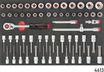 Black 8-Drawer Tool Carrier with 326 Tools (EVA)
