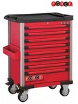 Red 8-drawer tool trolley with 286 tools