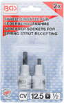 Spreader Socket Set for Spring Strut Clamps 12.5 mm (1/2) Drive 5 x 7 mm + 5.5 x 8.2 mm 2 pcs