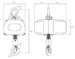 Battery Chain Hoist 18V DC 0.25 tons 10 meters lifting height