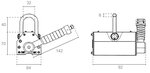 Lifting magnet 0.1 ton