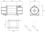 Battery pulling winch 18V DC 0.14 tons