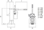 Hydarulic machine lifter 25 tons