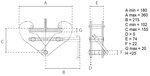 Beam clamp 1 tonne