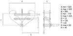 Beam clamp 10 tons