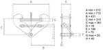 Beam clamp 20 tons