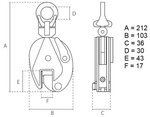 Universal plate clamp 0.5 tons