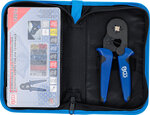 Crimping Pliers for Cable End Sleeves 0.25 - 10 mm² with Cable Terminal Assortment 0.5 - 10 mm²