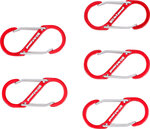 Double Snap Hook Assortment Aluminium 5 pcs