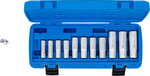 Special Socket Set, slotted 10 mm (3/8) Drive 5 - 19 mm 12 pcs