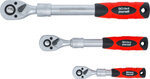 Reversible Ratchet Set extendable (1/4) - (3/8) - (1/2) 3 pcs