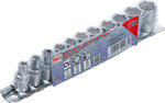 Socket Set, Hexagon 6.3 mm (1/4) Drive Inch Sizes 11 pcs