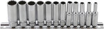 Socket Set, 12-point, deep | 6.3 mm (1/4) drive | Inch sizes | 12 pcs.