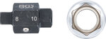 Oil Drain Plug Socket, 4-pt., 8 & 10 mm