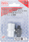 Oil Drain Plug Socket, 4-pt., 8 & 10 mm