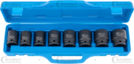 Impact Socket Set, 8-pcs 3/4 CRMO hex 22-38 mm