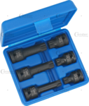 Impact Socket Bit Set 6-pcs 1/2 CRMO spline M14-18